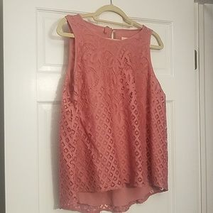 Loft lace sleeveless top